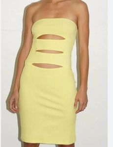 NWT! LNA Irini ribbed tube dress